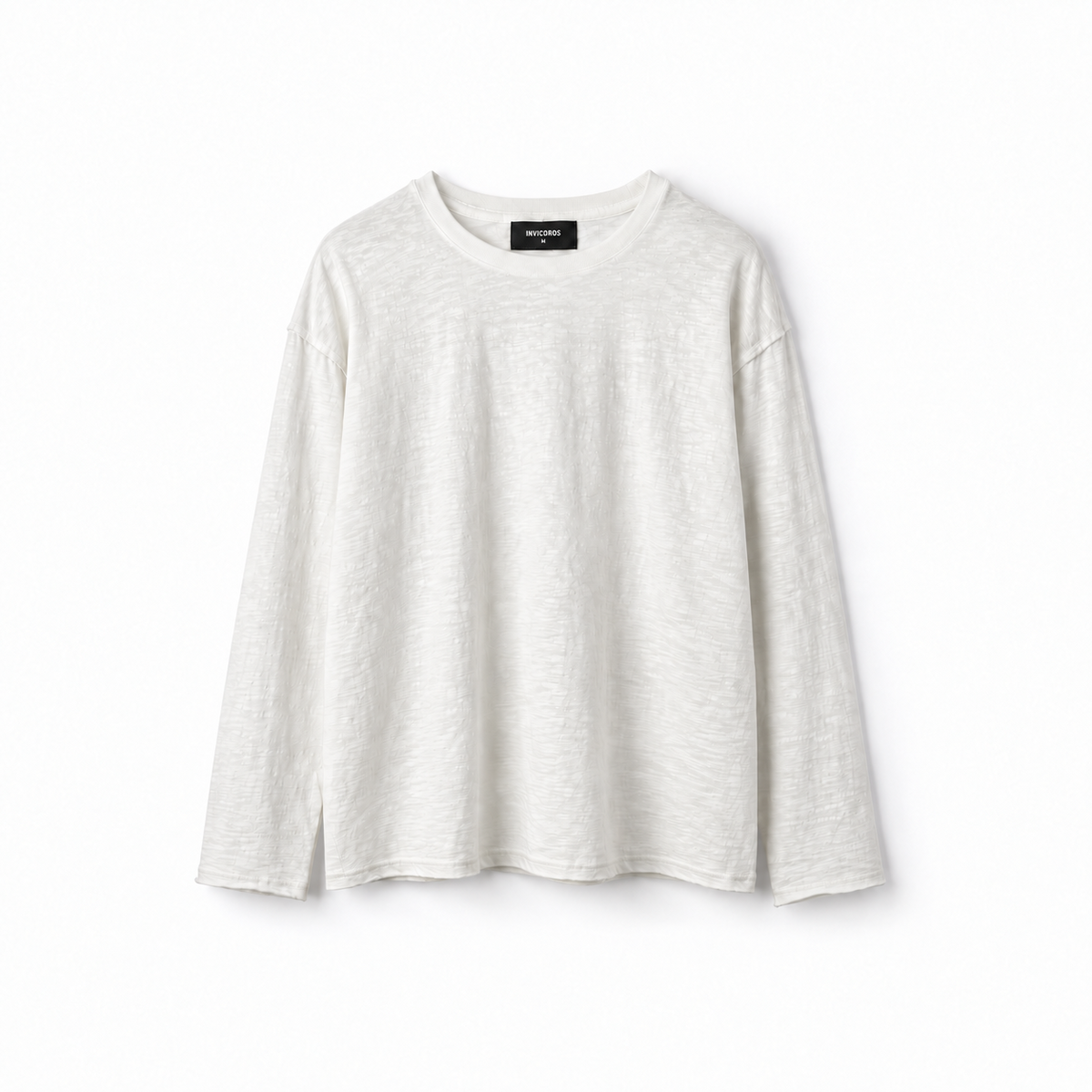 Slub Longsleeve 2-Pack – Black + Chalk